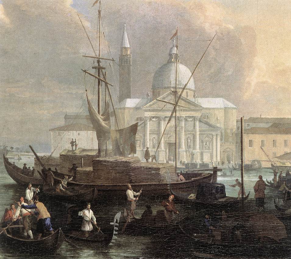 The Sea Custom House with San Giorgio Maggiore (detail) fg